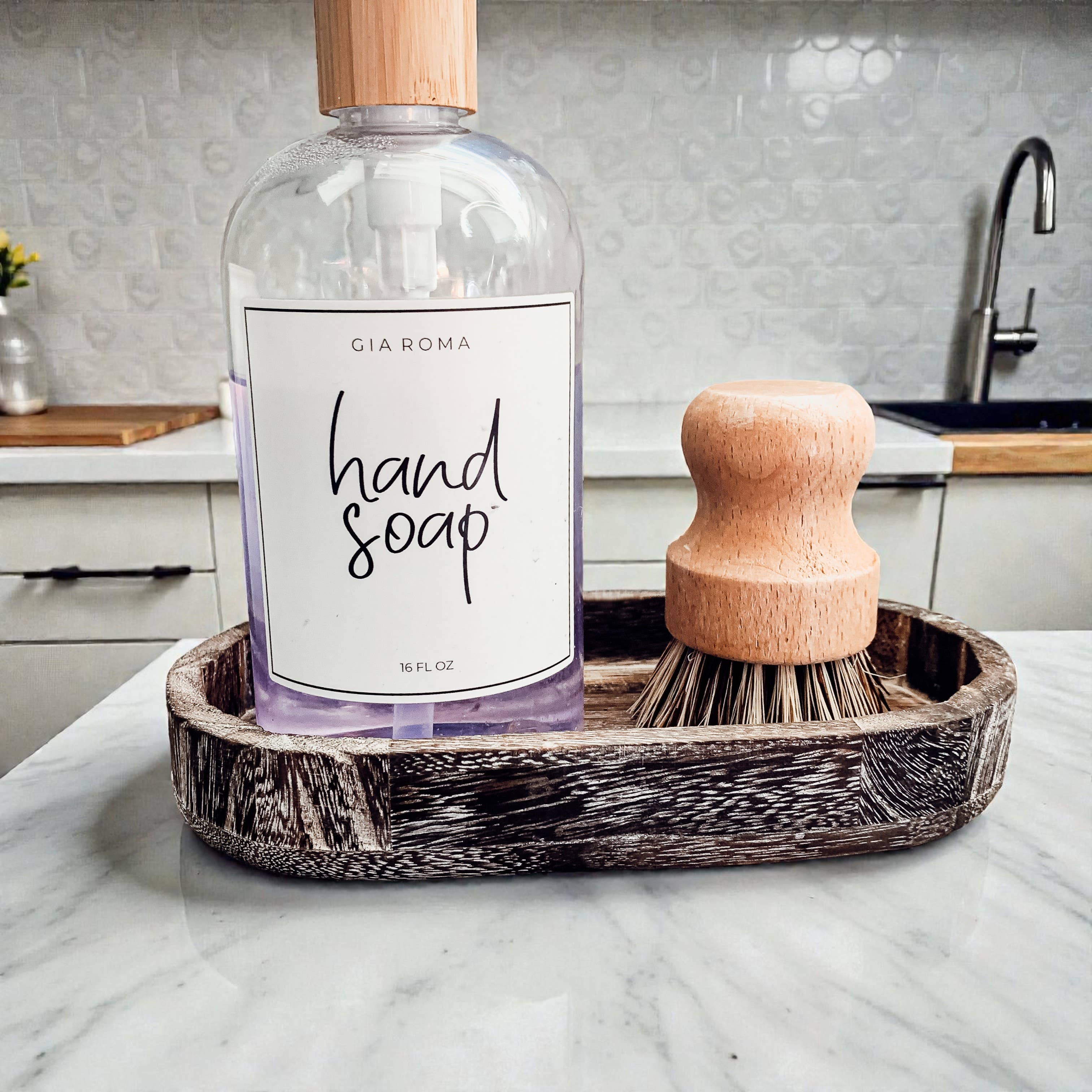 Gia Roma - Wholesale Decoratief dienblad - Ronde houten standaard en sierbord voor tafeldecoratie65