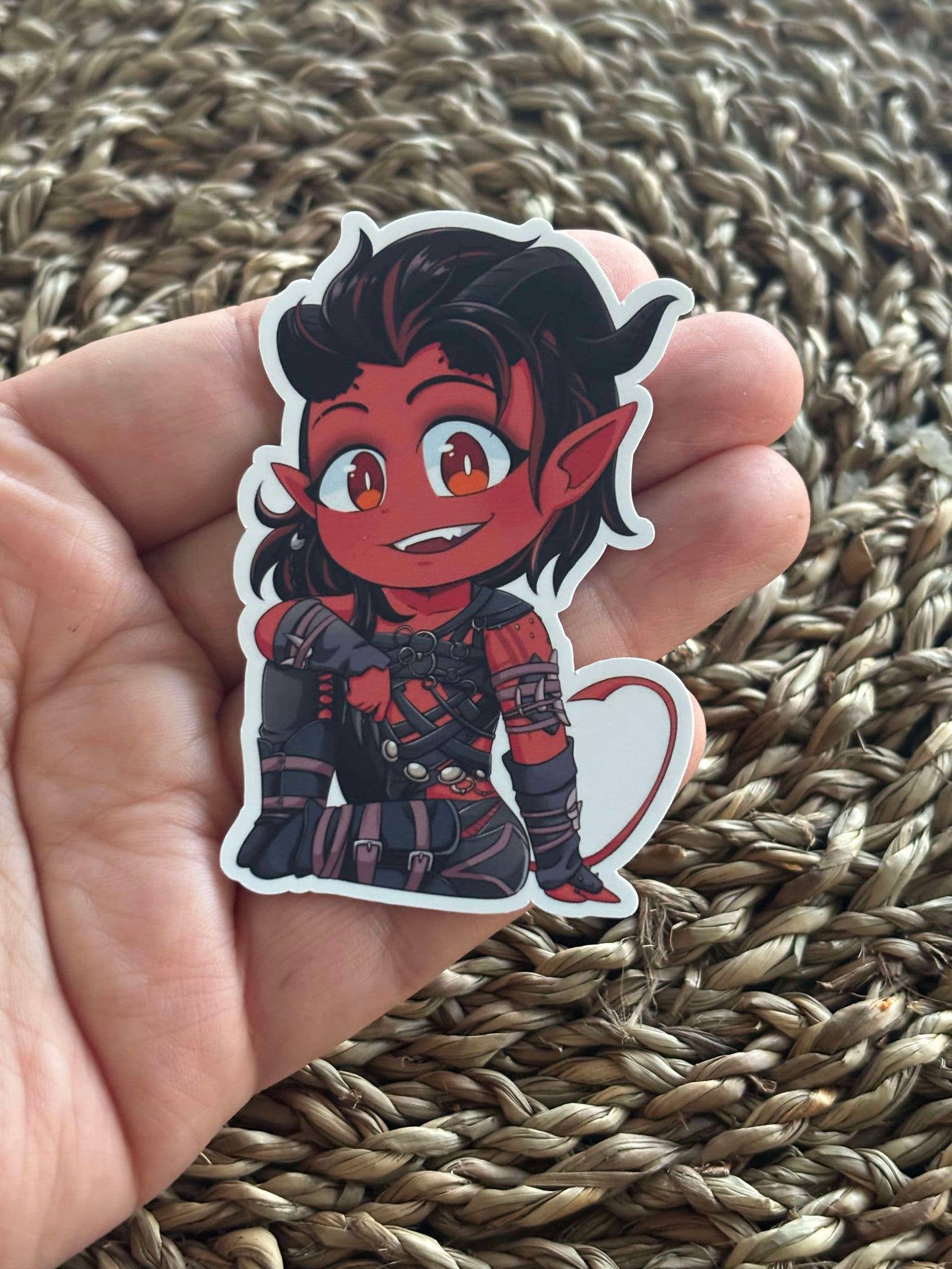 Nordic Book Adventure - Wholesale Phone & Laptop Stickers - Karlach - Baldurs Gate 3 - Sticker1