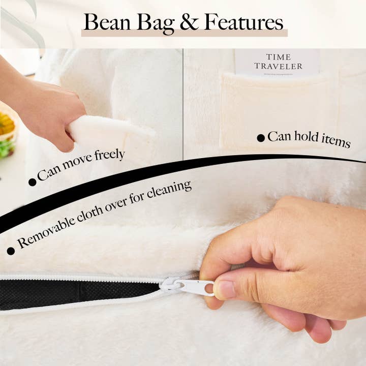 HOMYCASA DESIGN INC - Vente Canapés - Grand pouf convertible pour adultes, se transforme de fauteuil paresseux en matelas de sol, grand canapé de sol, grand canapé-lit, rembourrage en mousse haute densité, lavable en machine.3