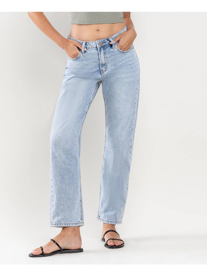 SUSTAINABILITY HIGH RISE ANKLE STRAIGHT JEANS LV1131 for wholesale on Faire1