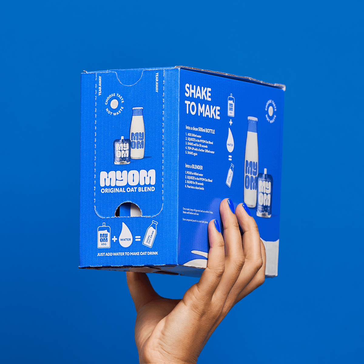 MYOM – wholesale Non-dairy milk – MYOM 500ml Oat Milk Blend Case of 48 x 65g (Makes 24 litres)4