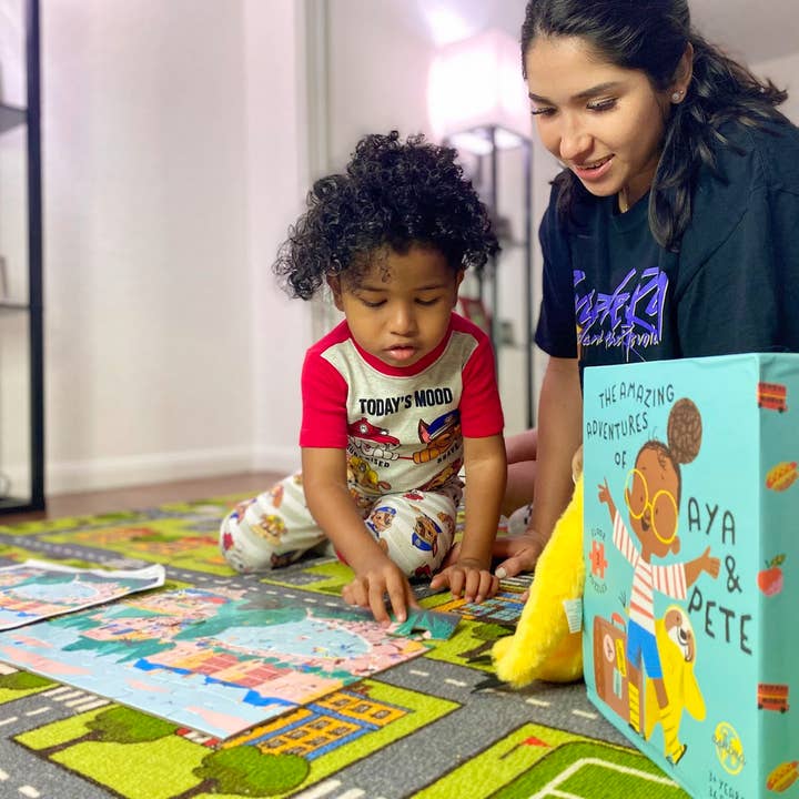 Aya & Pete - Wholesale Puzzle - Kids - Aya & Pete 3-City Jigsaw Puzzles4