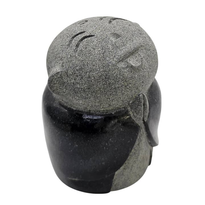 Black Granite Monk 4"H for wholesale by T-Trove Asian Decor