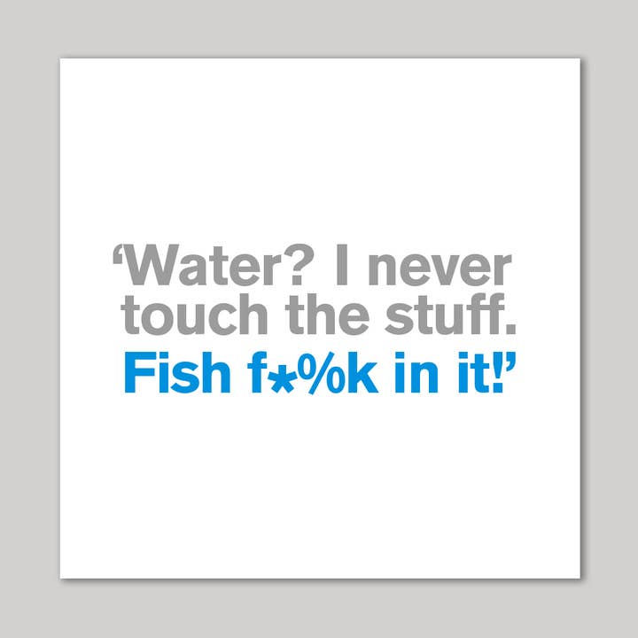 De l'eau ? Carte de vœux pour la vente par Icon