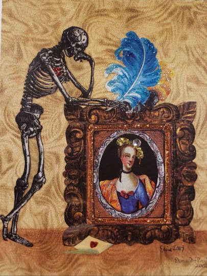 Skeleton and Portrait for wholesale by Erica DiPaolo Designs