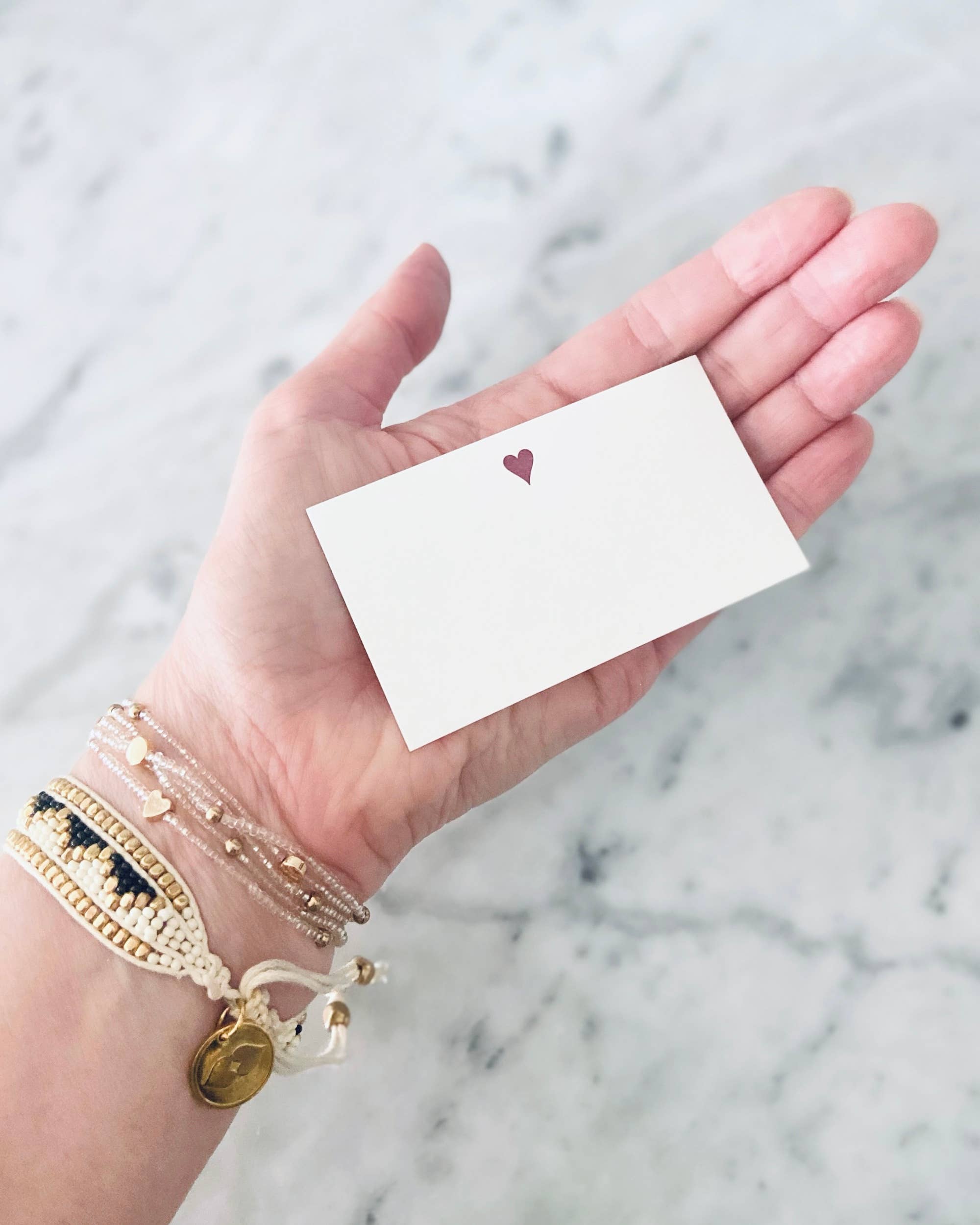 Missive - Wholesale Stationery/Notecard Set - Letterpress Heart Little Notes4