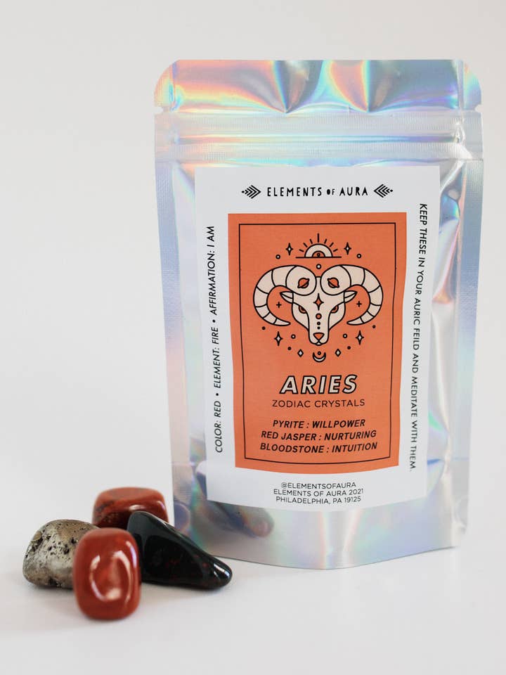 Aries Zodiac Crystal Set for wholesale by Elements of Aura