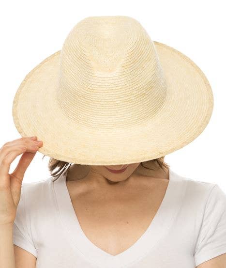 Love and Thyme - Wholesale Straw Hat - Women's - BEST SELLER! Hand Palm Leaf Western hat with Flat Brim4