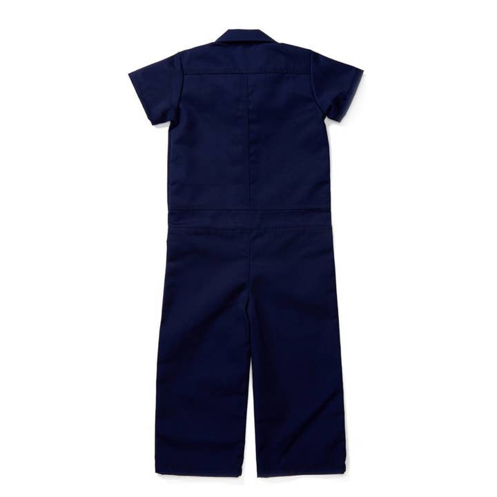 Knuckleheads Infant and Toddler Navy Mechanic Coverall for wholesale on Faire3