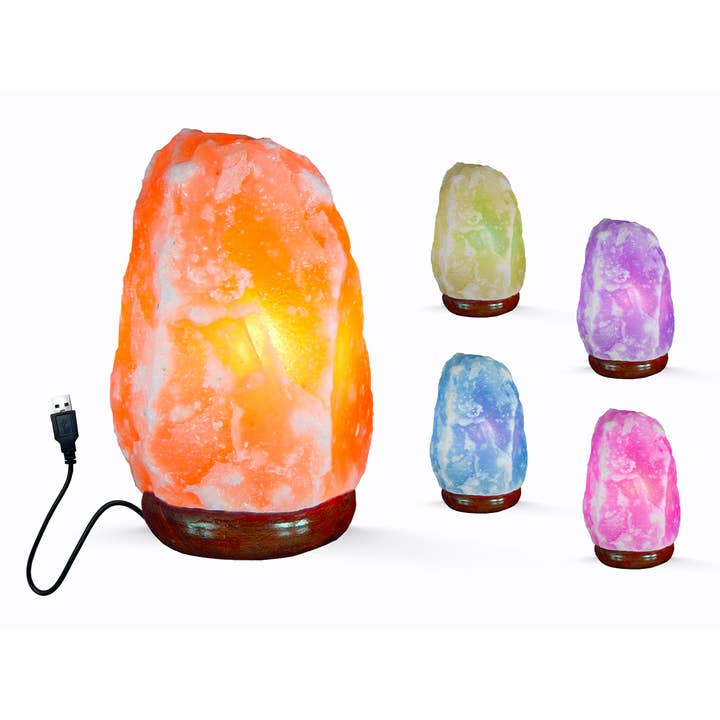 I-Total, I-Drink - Vendita all'ingrosso Lampada da scrivania/d'accento - Lampada Di Sale Con Luce Cambia Colore