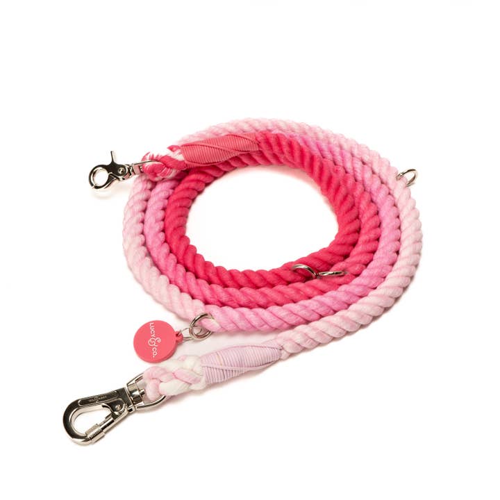 Lucy & Co. - Wholesale Pet Leash - Dog - The Cupid's Crush Hands-Free Rope Leash