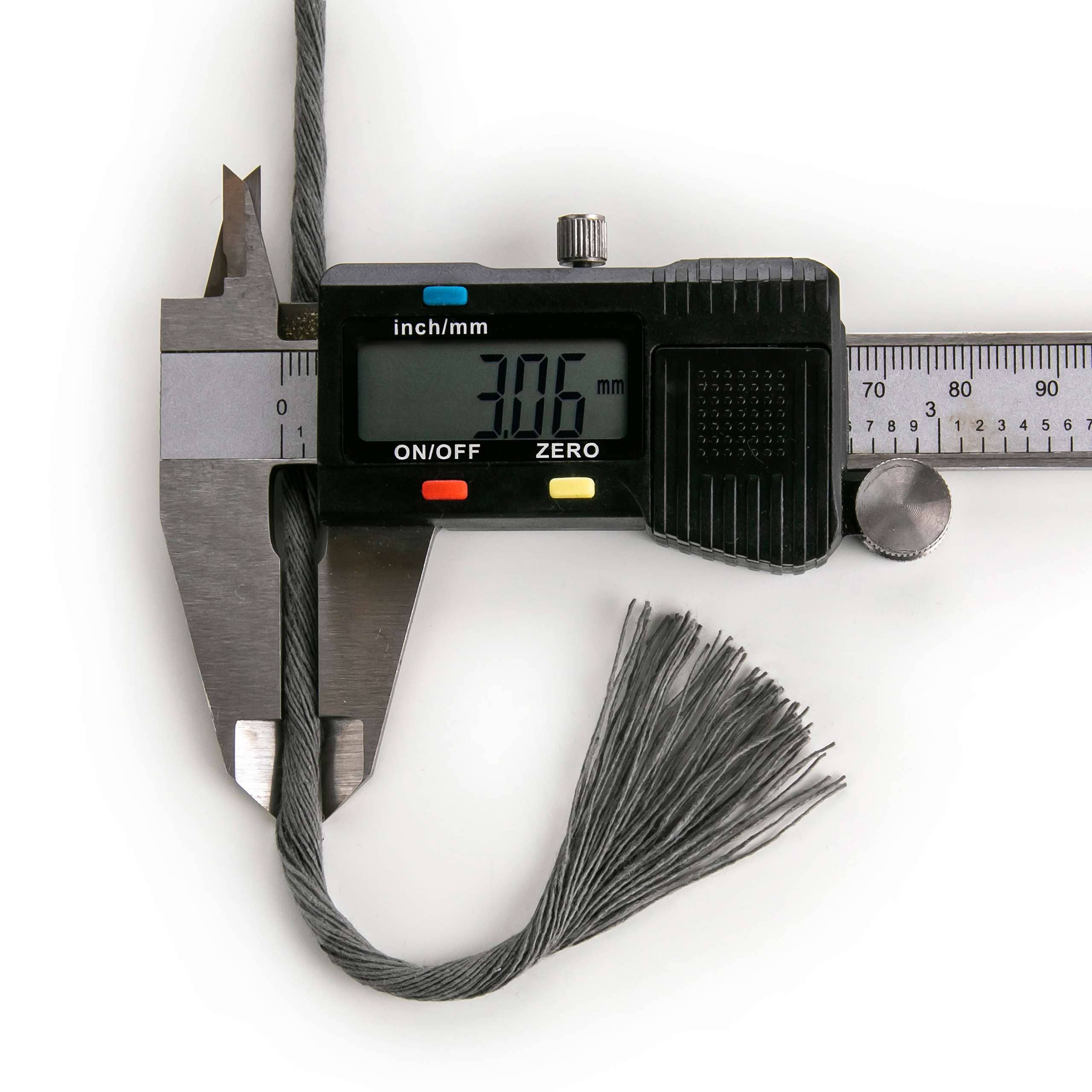 MB Cordas - Wholesale Craft Supplies - 3mm Single Strand Twisted 500g Cotton Cord DARK GRAY5