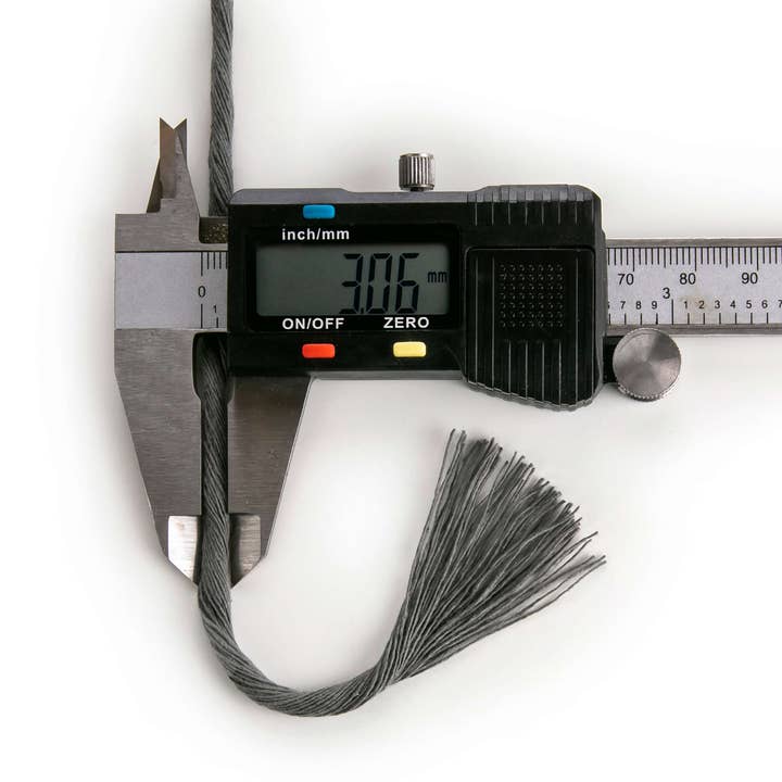 MB Cordas - Wholesale Craft supplies - 3mm Single Strand Twisted 500g Cotton Cord DARK GRAY5