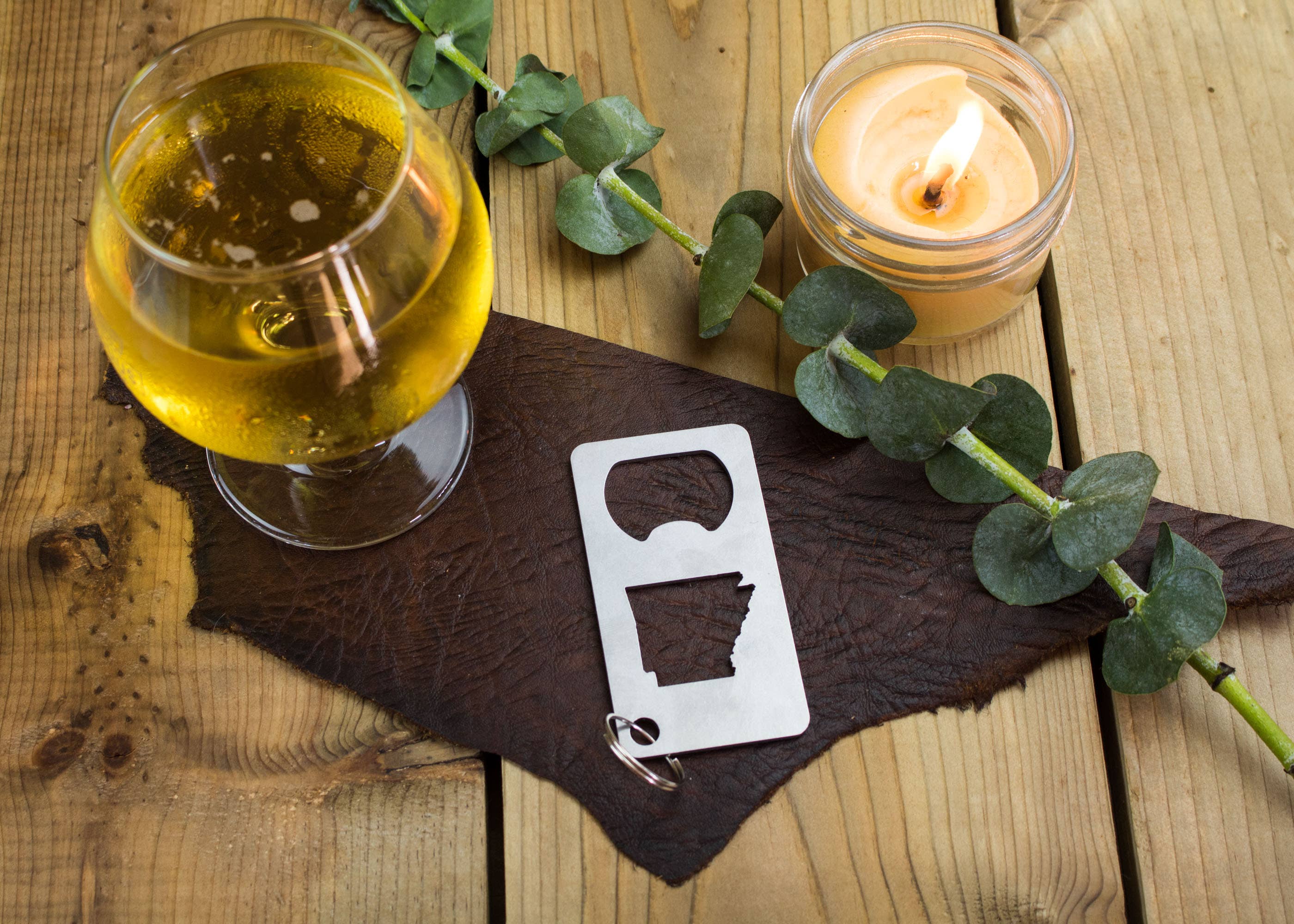 Iron Maid Art - Wholesale Bottle/Wine Opener - Arkansas State Stainless Steel Beer Bottle Opener Gift Bar0