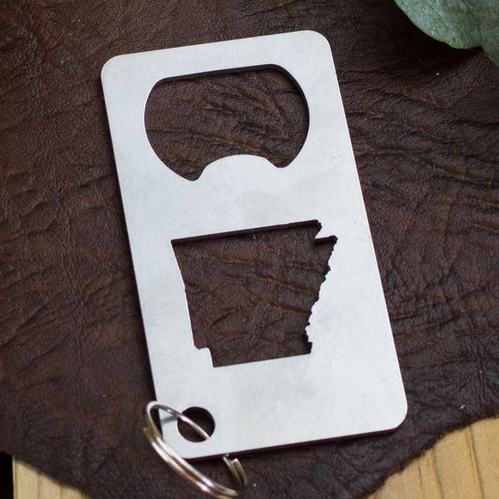 Iron Maid Art - Wholesale Bottle/Wine Opener - Arkansas State Stainless Steel Beer Bottle Opener Gift Bar0