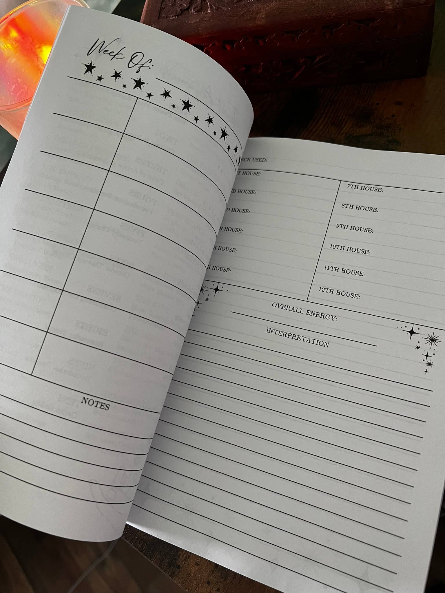 Leah Jones Marcus - Wholesale Planner - Ad Astra: Undated Weekly Astro Planner & Tarot Journal6