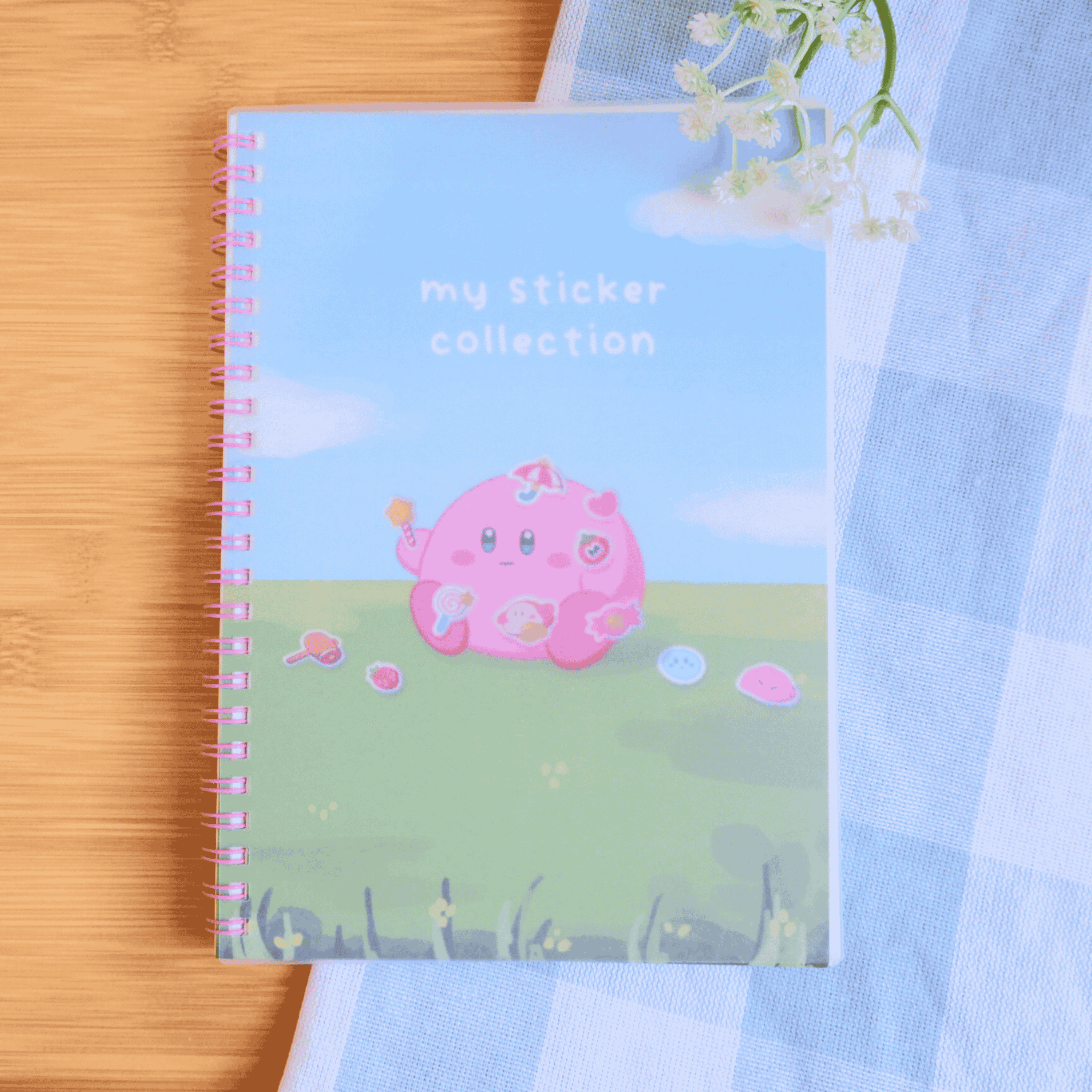 byUme Co. - Wholesale Notebook - Pink Blob-Themed Reusable Sticker Book2