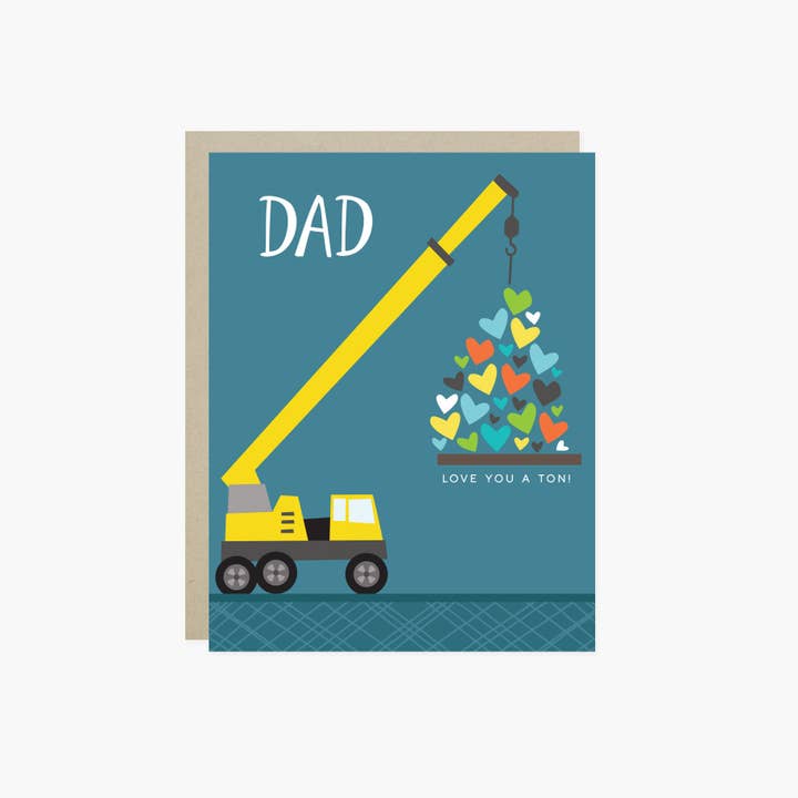 Ton Of Love Dad Card for wholesale by Barone and Co.