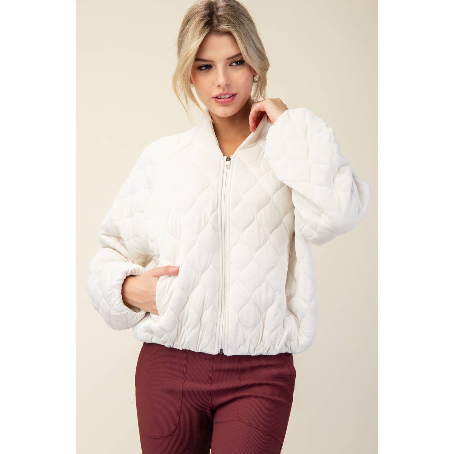 Rae Mode - Vente Veste de sport – femme - BLOUSON BOMBER MATELASSÉ26