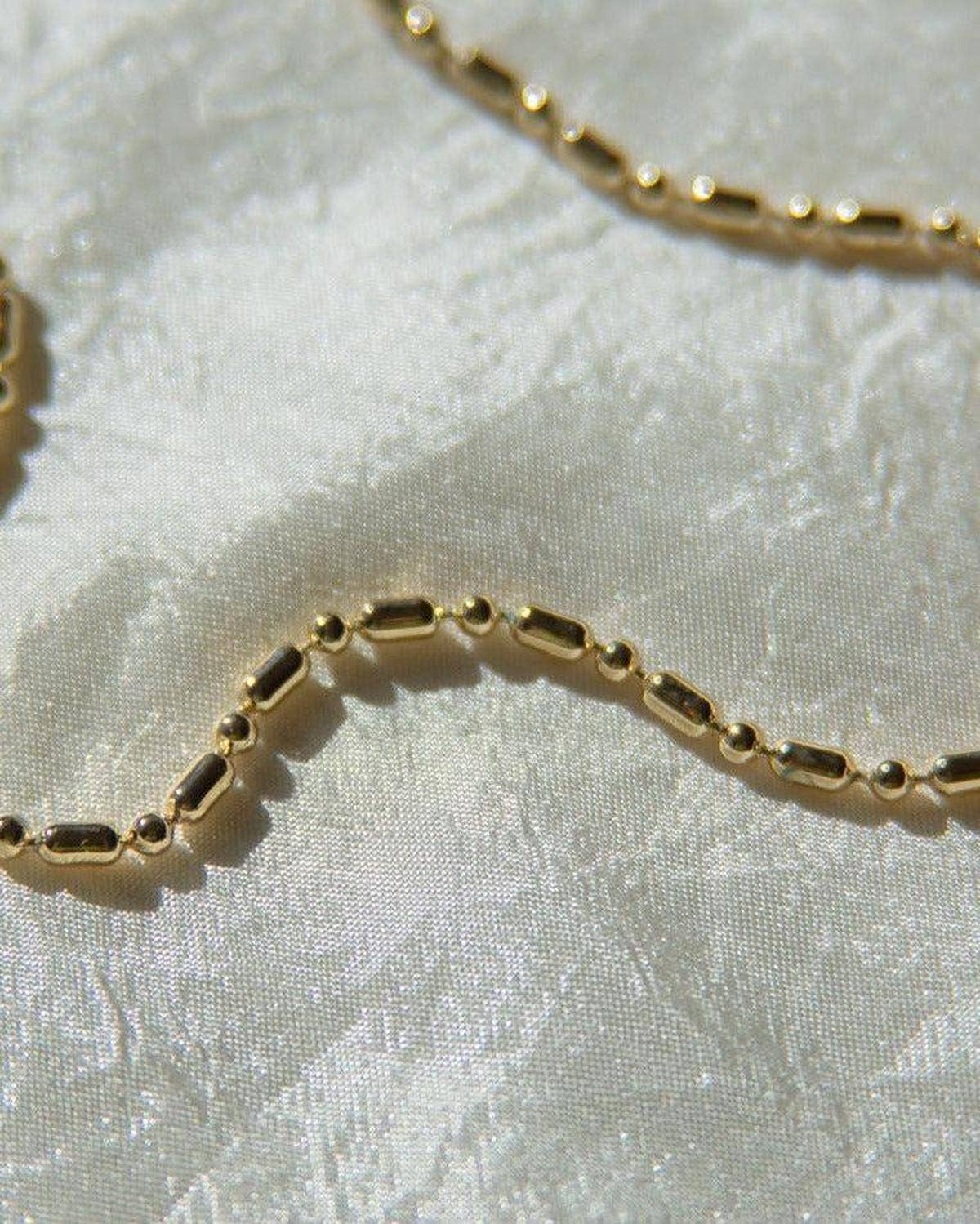 Dea Dia - Wholesale Link & Chain Necklace - Gold Vintage Ball Chain Necklace1