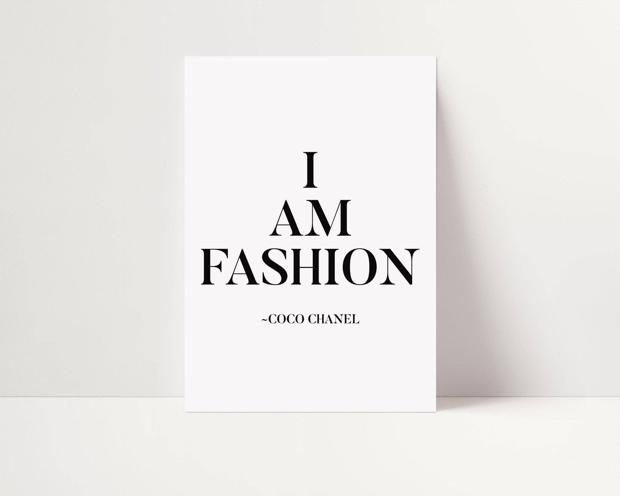 D'LUXE PRINTS - Wholesale Poster - I Am Fashion Print1