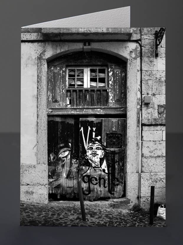 Lissabon / Dørkunst 010-40 / Hilsen Kort for engroshandel hos Eliot Siegel & The British Art Gallery