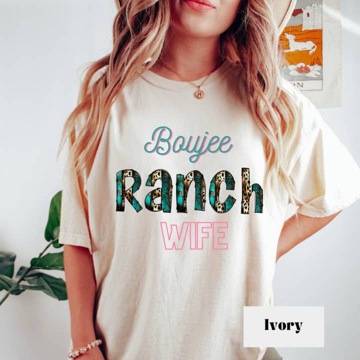 Boujee Ranch Fru Tee, Chic västerländsk T-shirt för wholesale av Woven Wonder Apparel