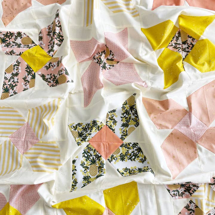 Nollie Bean – Großhandel Bastel-Nähset – Paradise Lane Quiltmuster (gedruckt)1