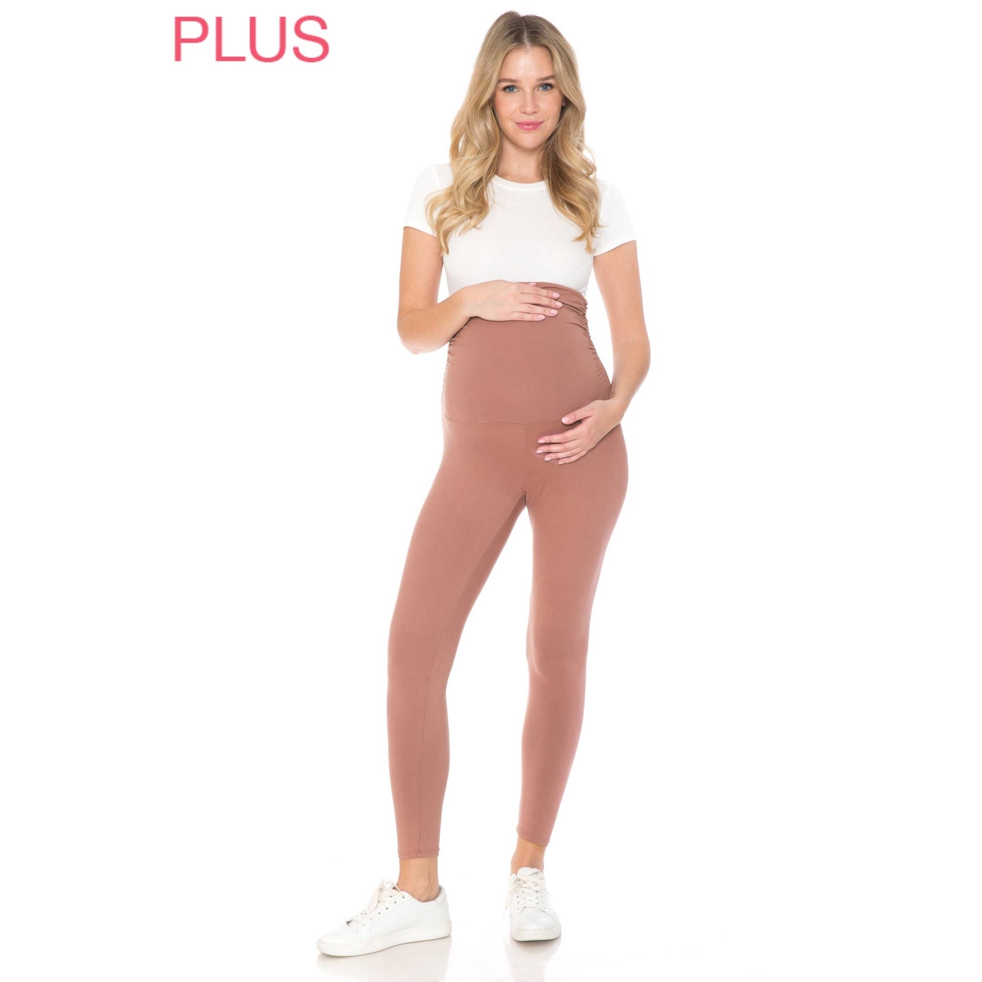 Leggings Depot - Vendita all'ingrosso Pantaloni - Premaman - Leggings premaman Plus Size morbidi e solidi15