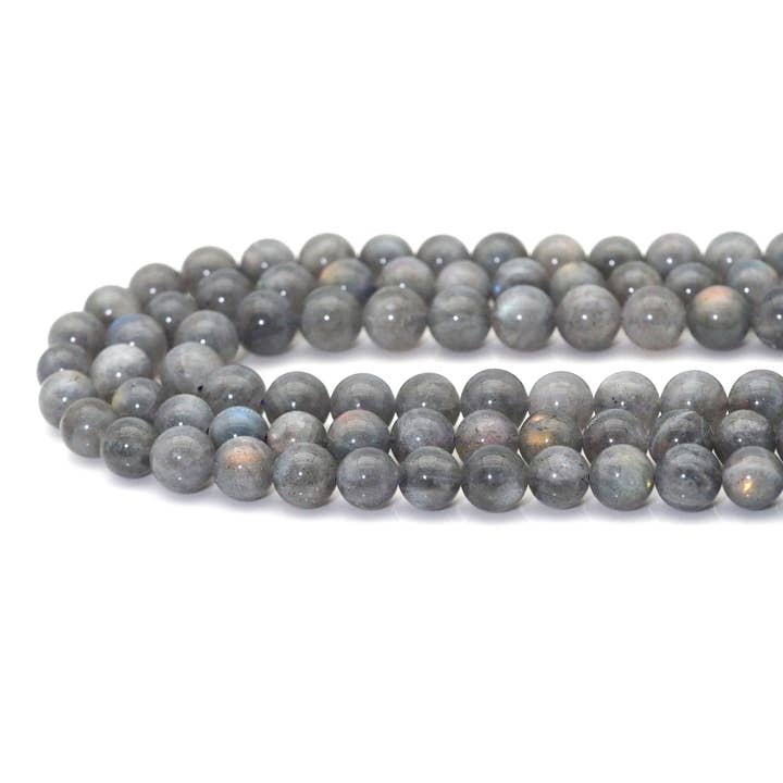 BestBeads&Beyond - Wholesale Beads - Genuine Purple Labradorite, 6mm/8mm/10mm Round Smooth Beads, Sku#U16221