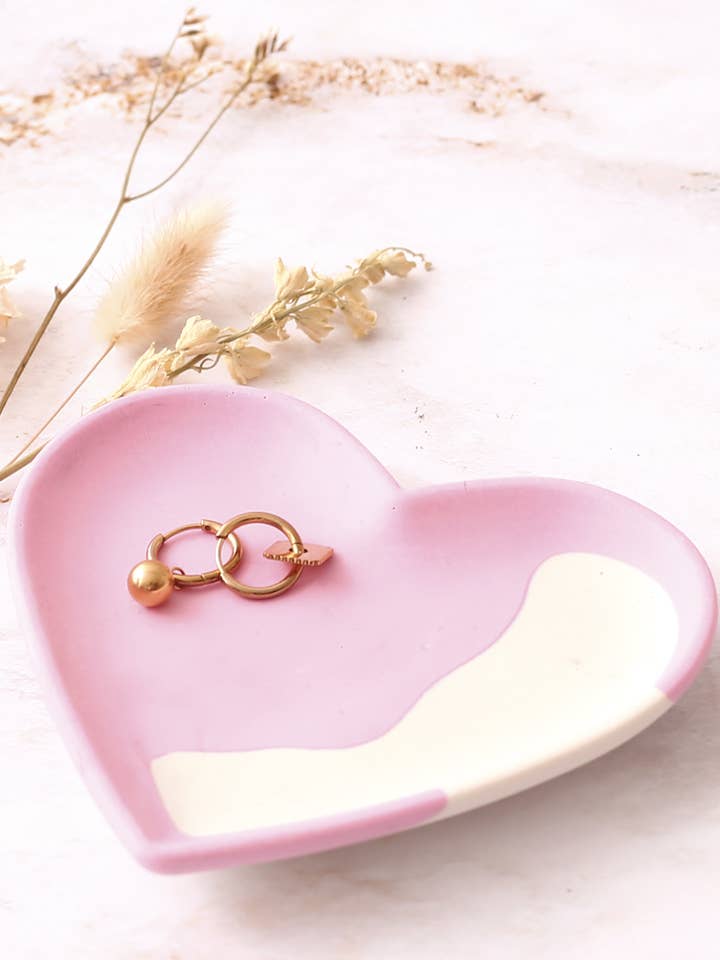 STAMPO IN SILICONE TAGLIO 11,5CM X 12,5CM - CUORE jesmonite per la vendita all'ingrosso da parte di Graine Créative