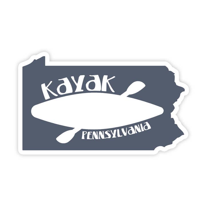Pegatina Kayak Pennsylvania para venta al por mayor de Allegheny Outfitters