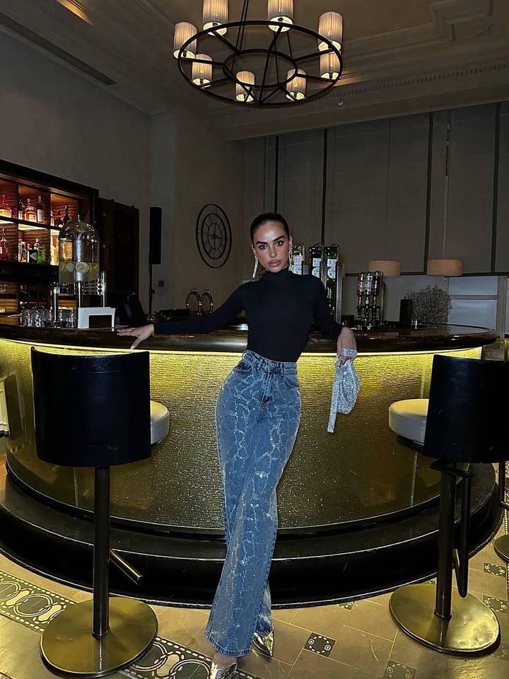 Jean Palazzo Håndlavet Med Skinnende Sten Dame# for engroshandel hos Shebelle