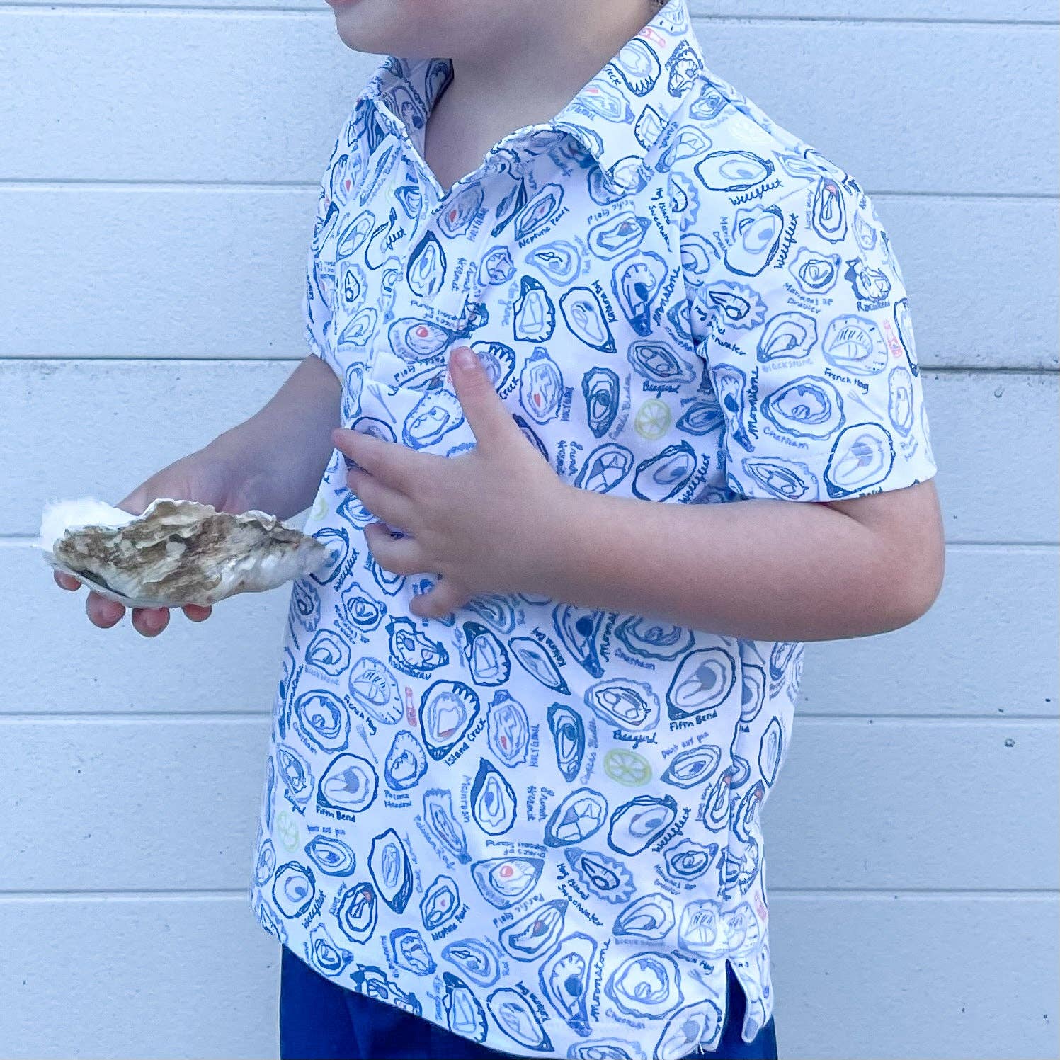 Oysters Boy's Polo Shirt for wholesale on Faire1
