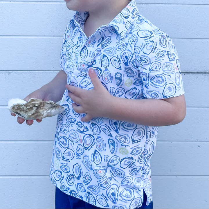 Oysters Boy's Polo Shirt for wholesale on Faire1