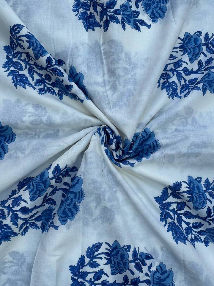 Natural Cotton Fabric Floral Printed Women Clothing Fabrics for wholesale by bhavnas boutique