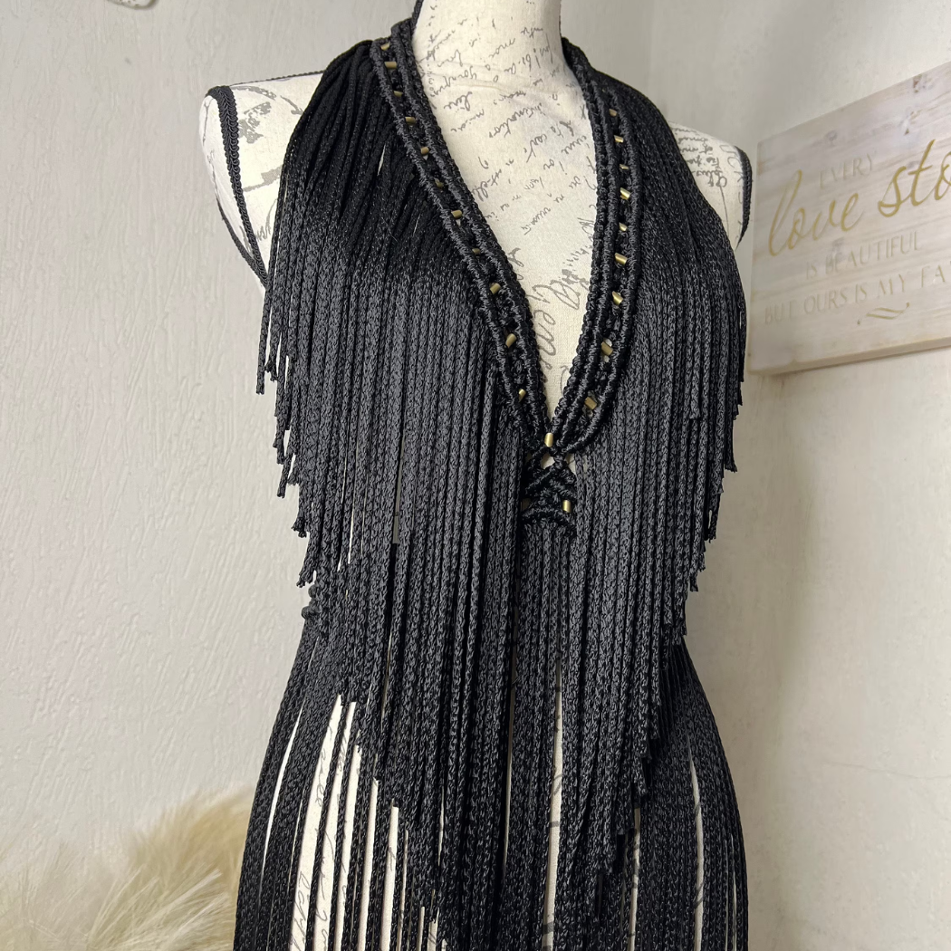 Entre Dos Tierras .Boutique - Wholesale Dress - Maternity - Bacalar Handmade Macrame Resort Dress-Beach & Vacation Wear0