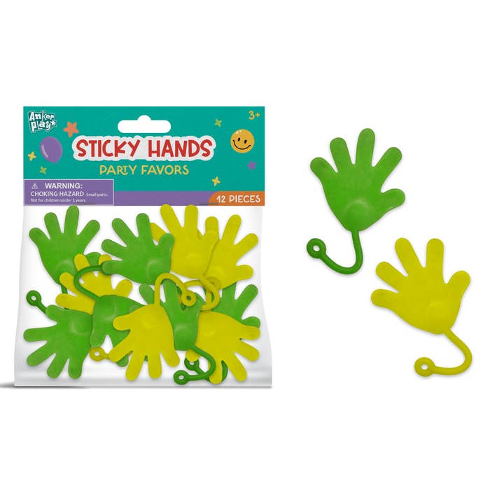 Rainbow Party Sticky Hands for wholesale by Anker Play Products