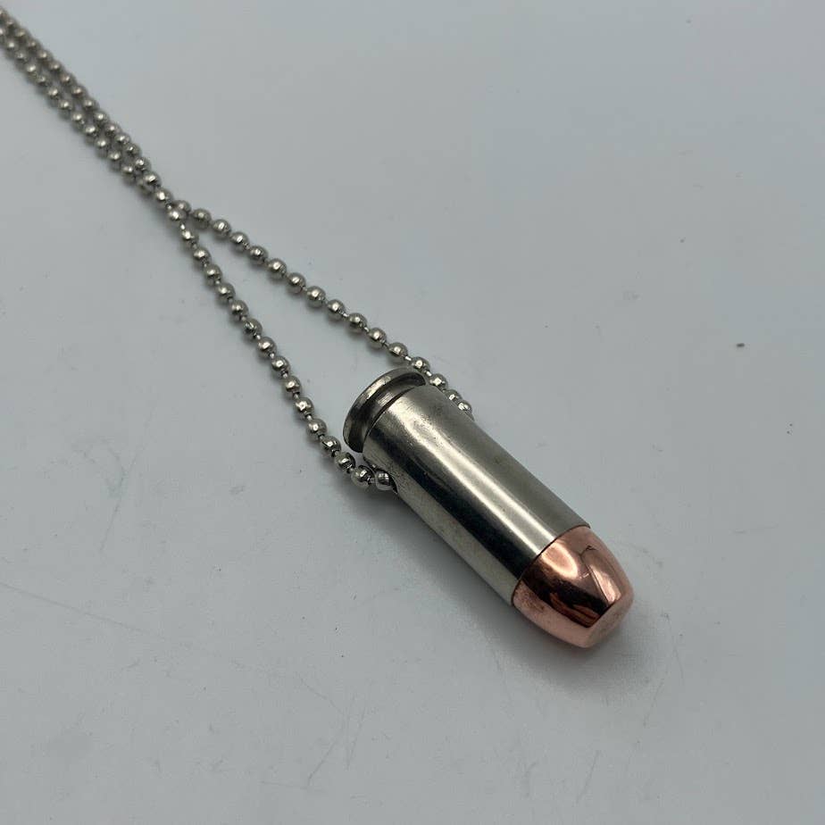 Vermont Cut Coins & 2nd Shot Round - Wholesale Pendant/Charm Necklace - Bullet Necklace - Many Calibers - .223 .45 9mm .40 10mm13