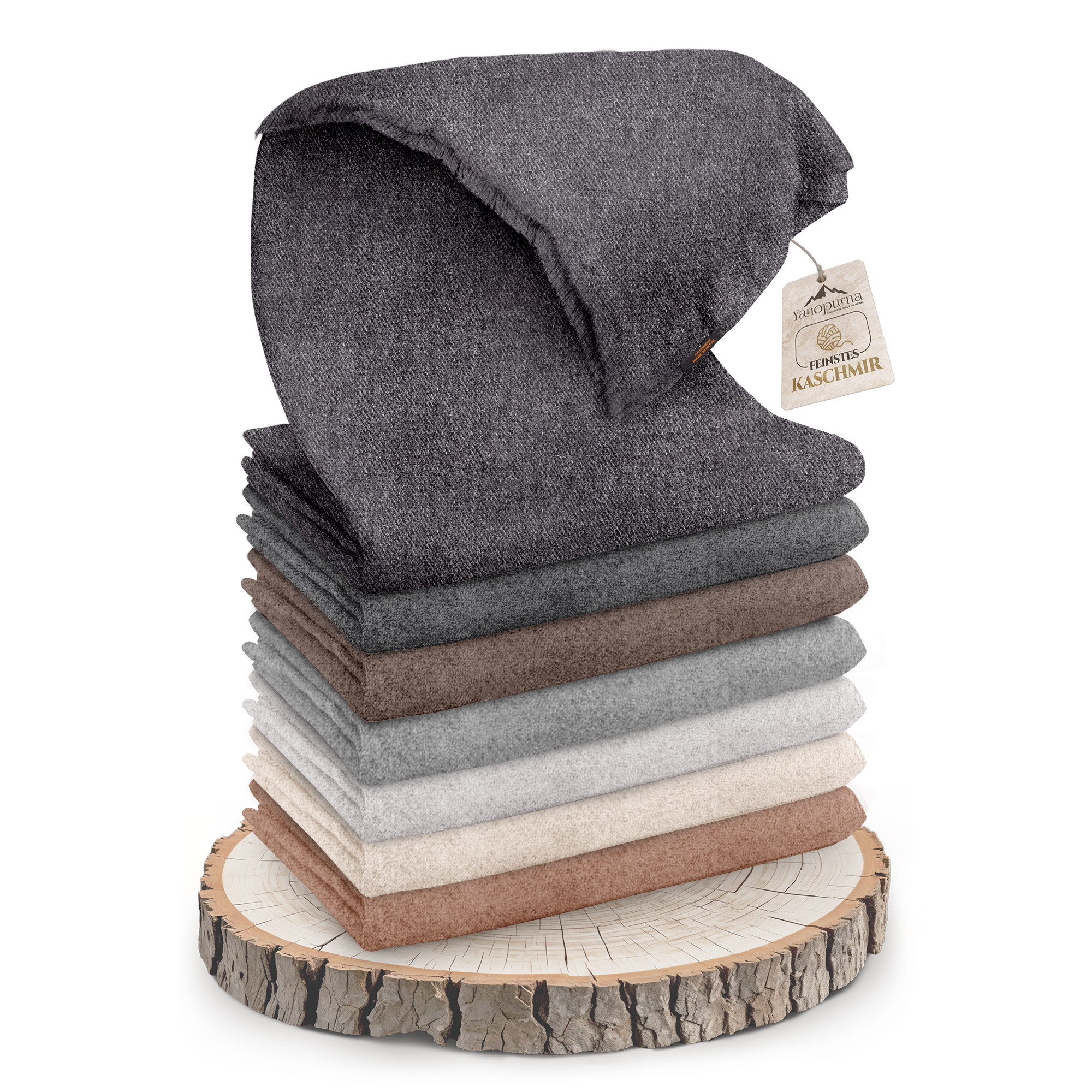 yanopurna - Vente Plaids - Couverture en cachemire unie0