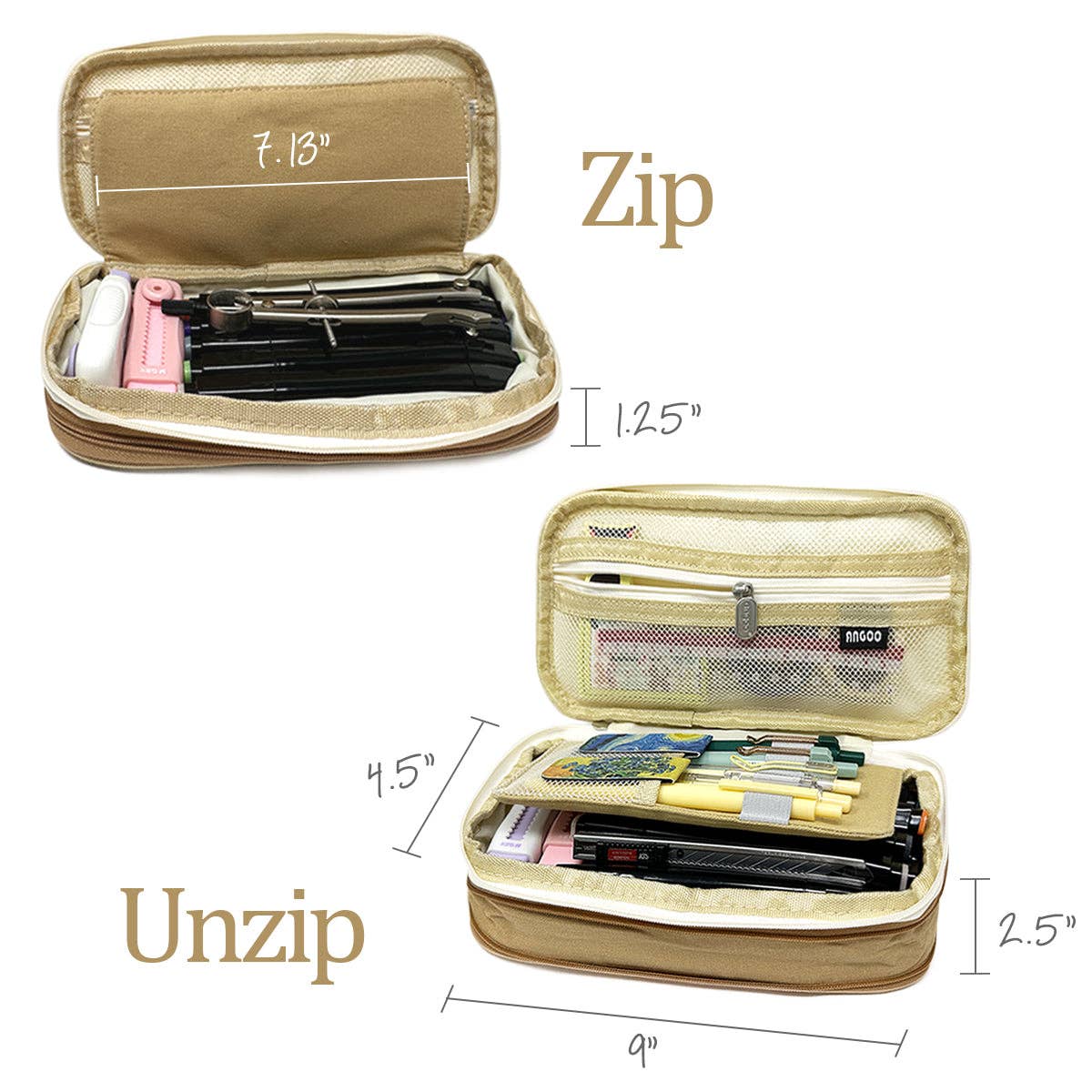 Wrapables.com - Wholesale Pencil Case/Pouch - Wrapables Large Capacity Pencil Case Expandable Pencil Pouch31