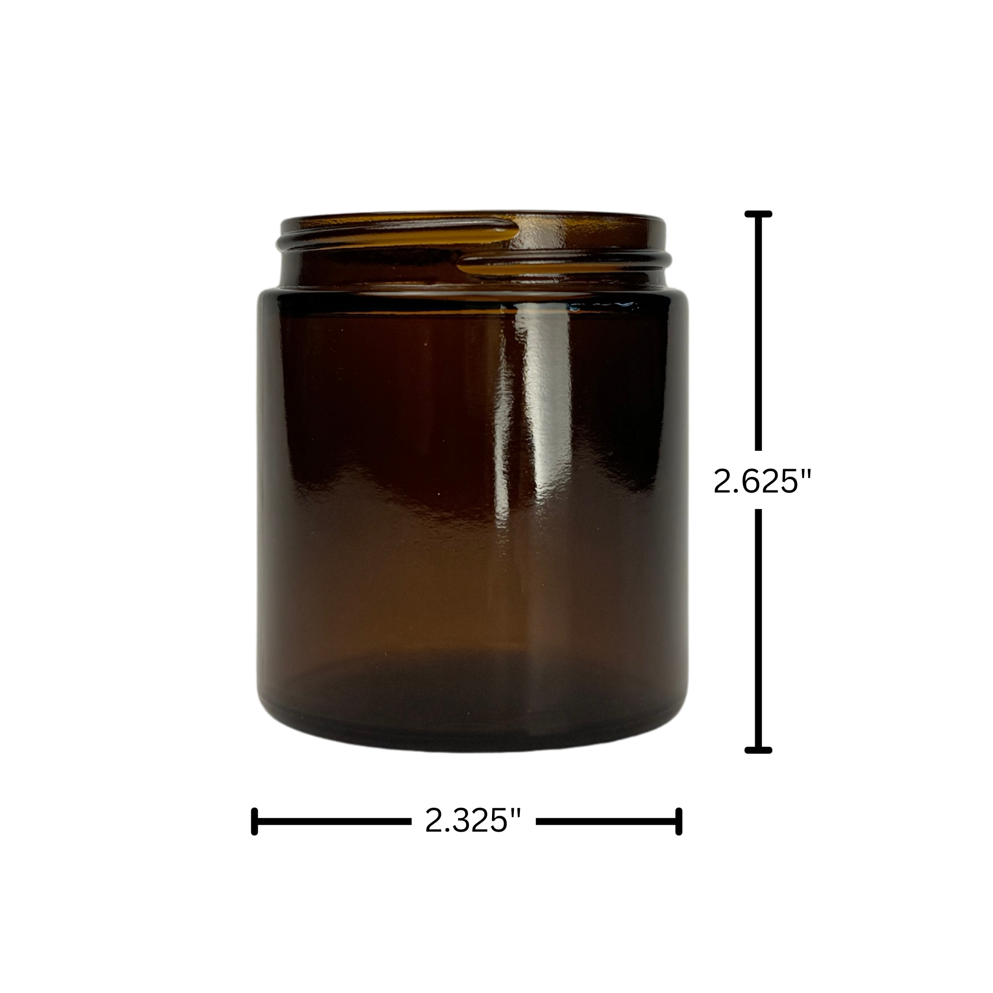 The Bottle Shoppe – Jarra por atacado – Frasco de vidro âmbar de 4 oz lado reto com tampa dourada2