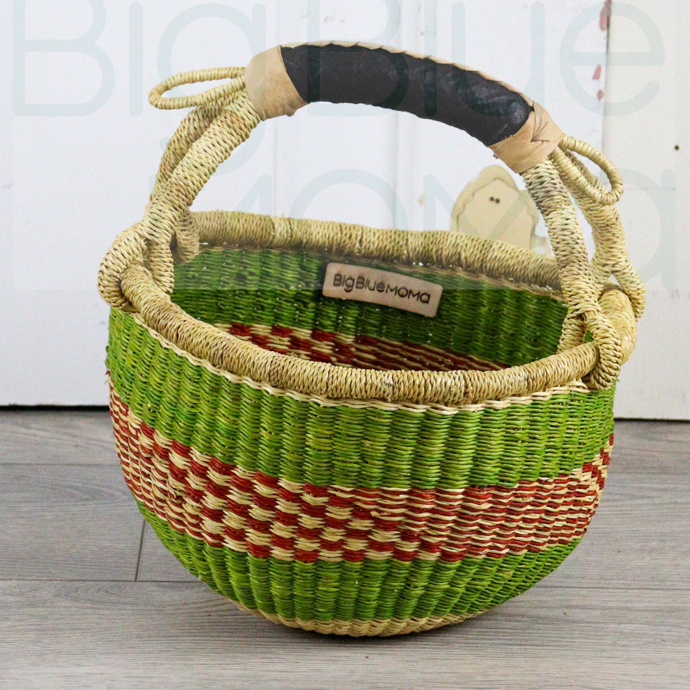 Big Blue Moma - Wholesale Basket - Round Small - Traditional Palette13