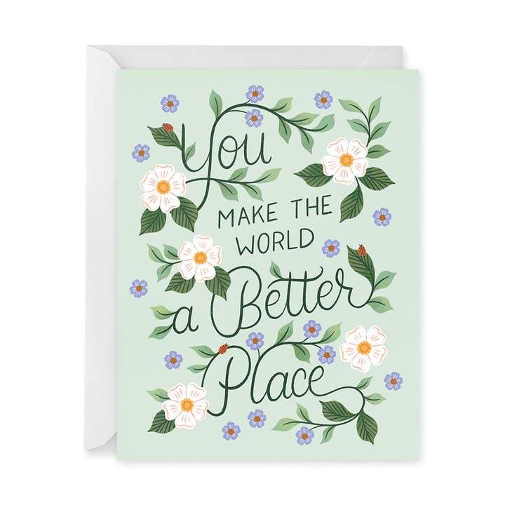 A Better Place Thank You Card for wholesale by Paper Raven Co.