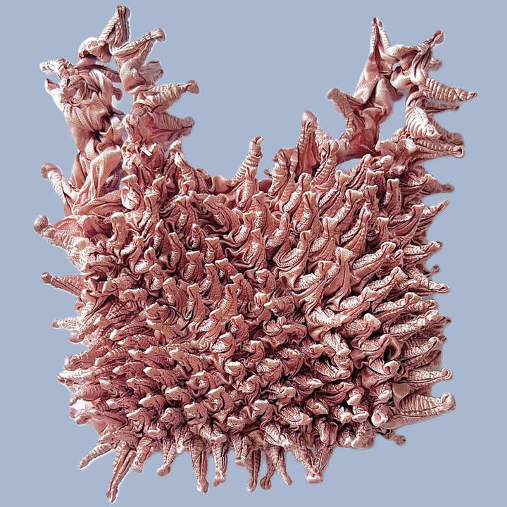 Satin Rose Bag Organizer Insert Shrinkable Bag Handmade Purse Washable Bag Gift Bag Japanese Shibori Bag Stretchy Satin Rose Bag Tote Bag Stretchy Grocery Bags for wholesale by House of Shokunin