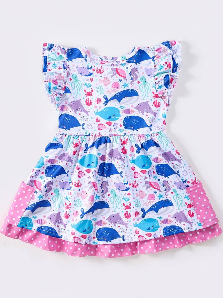 Clover Cottage - Wholesale Dress - Kids - Ocean Tales Girls Dress