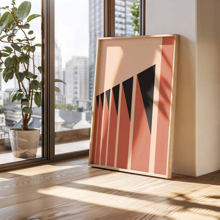 Bauhaus Architecture: Impresión artística contemporánea Sunset-No.001 para venta al por mayor de Sera/Lina