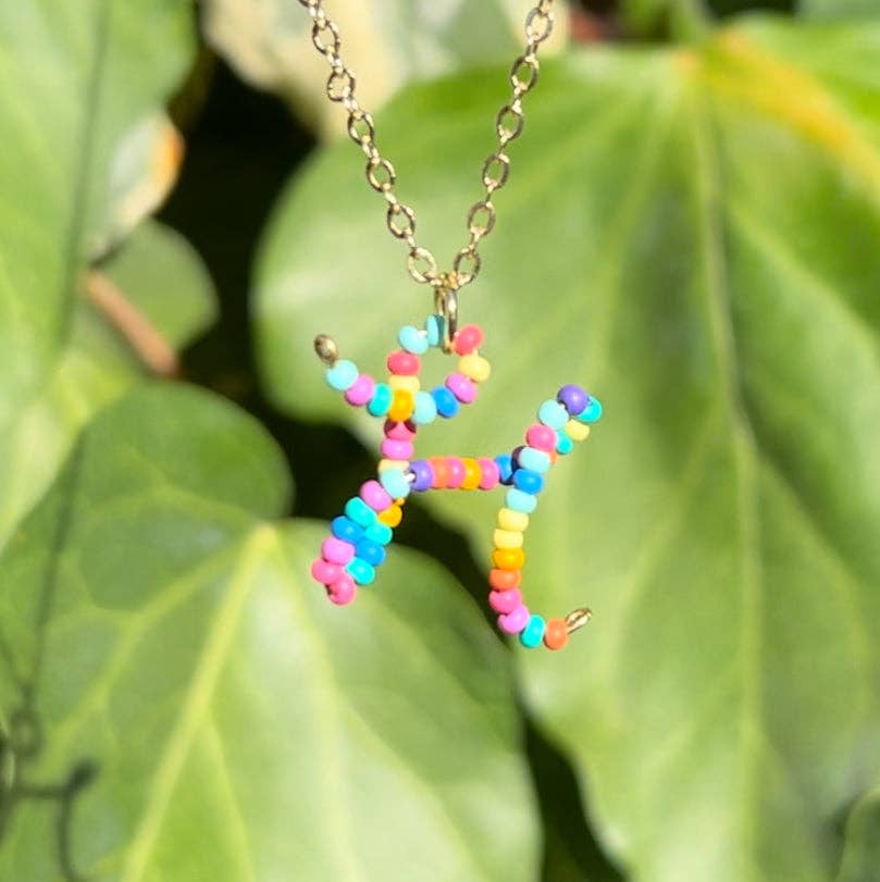 MorninGloria's - Wholesale Pendant/Charm Necklace - Beaded Initial Necklace7