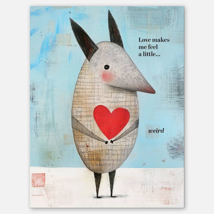 Feeling Weird - A2 greeting card for wholesale by Paper Slam