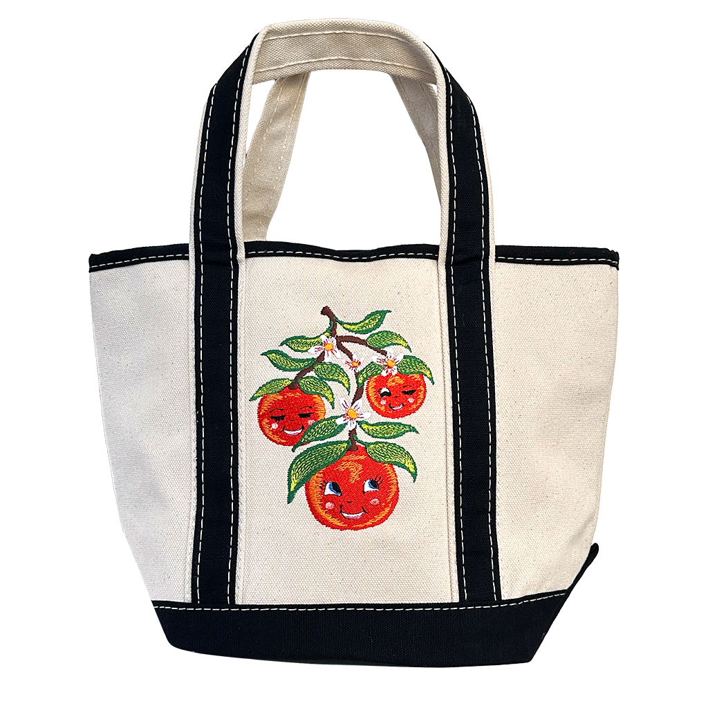 Patch Ya Later - Wholesale Tote Bag - Women's - Darlin Clementine mini Canvas Tote Bag Vintage Inspired 0